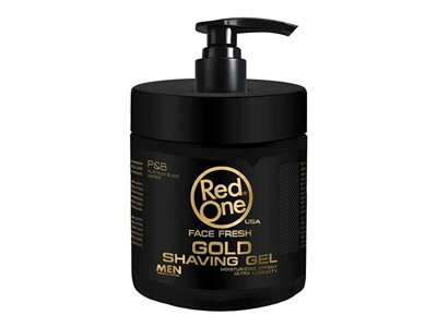 RED ONE shaving gel transparentný "gold" 1000 ml 
