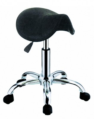 HAIRWAY stolička pre kaderníčku Profi - sedlo - čierna