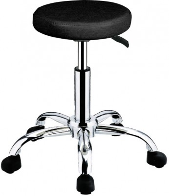HAIRWAY stolička pre kaderníčku Comfort - čierna