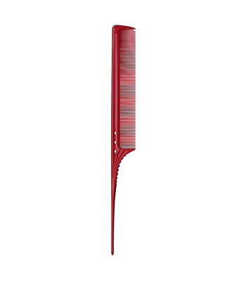 Y.S. PARK 106 tupírovací hrebeň červený extra dlhý - 250 mm
