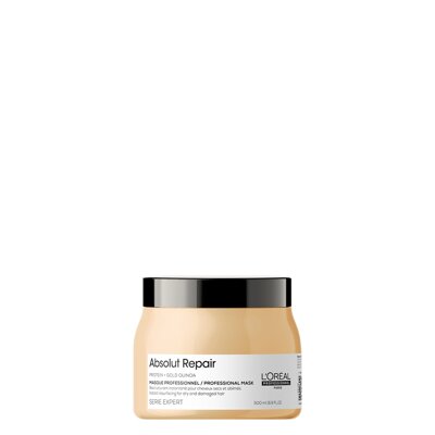 L'ORÉAL PROFESSIONNEL Serie Expert Absolut Repair Protein+Gold Quinoa maska na veľmi poškodené vlasy 500 ml