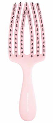 OLIVIA GARDEN Finger Brush Mini Pink kefa na vlasy masážna 6-radová malá