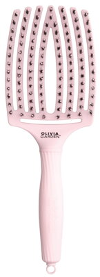 OLIVIA GARDEN Finger Brush kefa na vlasy masážna 8-radová veľká Pastel Pink