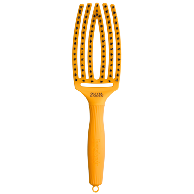 OLIVIA GARDEN Finger Brush kefa na vlasy masážna 6-radová stredná Sunflowerrl Pink