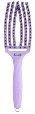 OLIVIA GARDEN Finger Brush kefa na vlasy masážna 6-radová stredná Grape Soda