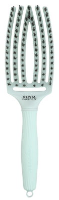 OLIVIA GARDEN Finger Brush kefa na vlasy masážna 6-radová stredná Mint Green