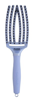 OLIVIA GARDEN Finger Brush kefa na vlasy masážna 6-radová stredná Pearl Blue