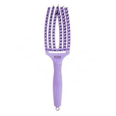 OLIVIA GARDEN Finger Brush kefa na vlasy masážna 6-radová stredná Lavender