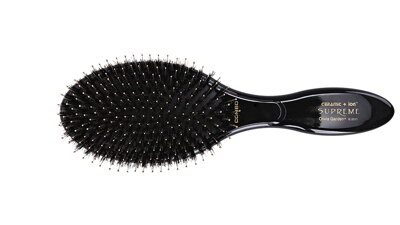 OLIVIA GARDEN kefa na vlasy oválna diviak / nylon čierna