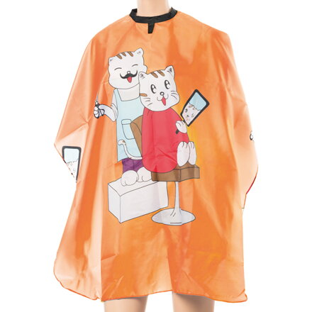 EUROSTIL pláštenka detská na strihanie velcro 95 x 120 cm na suchý zips oranžová