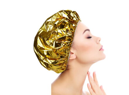 EFALOCK hliníková "zlatá" čiapka na trvalú na vlasy 