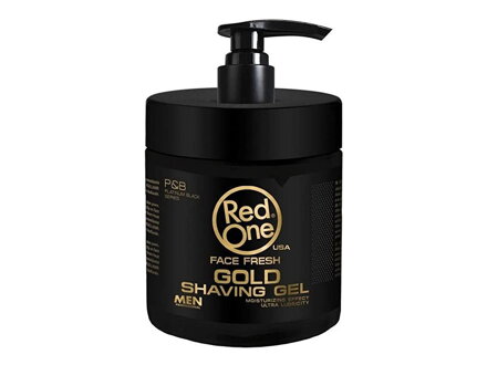 RED ONE shaving gel transparentný "gold" 1000 ml 