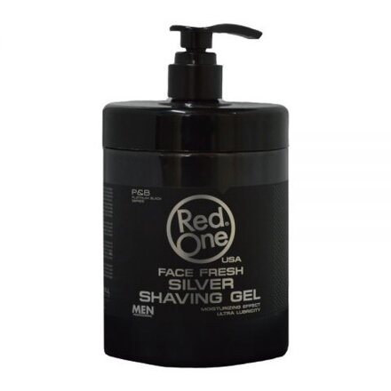 RED ONE shaving gel transparentný "silver" 1000 ml 
