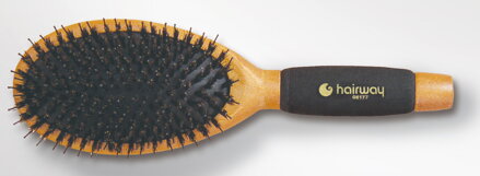 HAIRWAY kefa na vlasy oválna veľká Flexion, diviačie štetiny & nylon