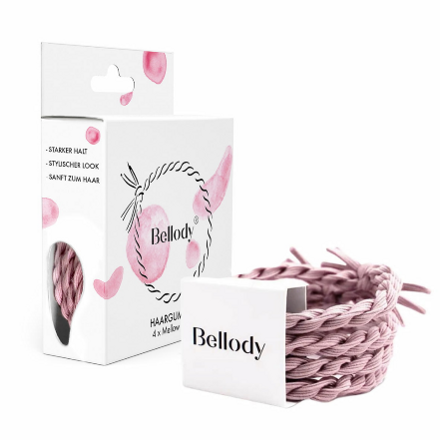 BELLODY Hair Ties gumičky do vlasov Mellow Rose 4 ks