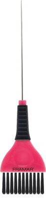 FRAMAR Pin Tail štetec na farbenie vlasov s hrotom ružový šírka 5 cm