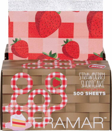 FRAMAR Strawberry Shortcake alu-fólia so špeciálnym povrchom 500 listov šírka 13 cm x dĺžka 28 cm
