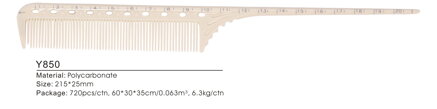 BIFULL hrebeň 02 na vlasy s mierkou 21,5 cm