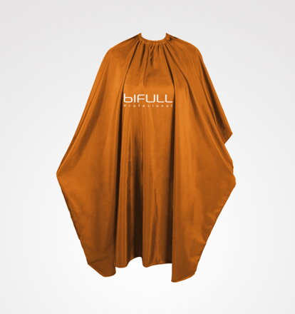 BIFULL pláštenka na strihanie 145 x 125 cm oranžová zapínanie suchý zips
