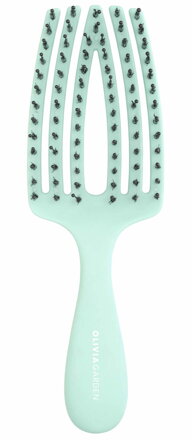 OLIVIA GARDEN Finger Brush Mini Mint kefa na vlasy masážna 6-radová malá
