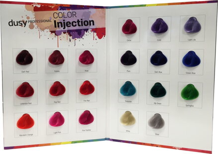 DUSY Color Injection vzorkovník farieb - 20 odtieňov