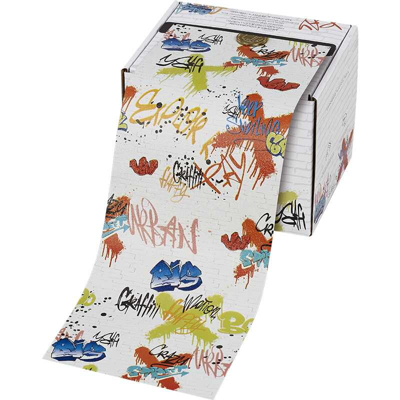 SIBEL fólia ALU Graffiti 12,7 cm x 97 m, 15µ, embosovaná