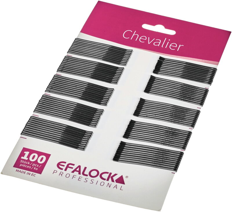 EFALOCK sponky Chevalier rovné 100 ks čierne 5 cm EFALOCK sponky Chevalier rovné 100 ks čierne 5 cm