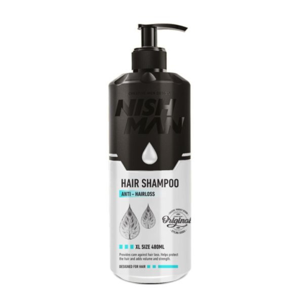 NISHMAN Hair Shampoo Anti Hairloss 480 ml