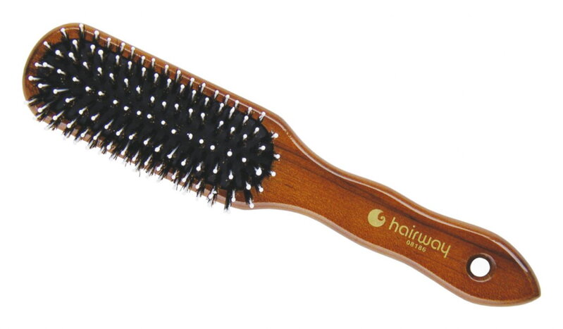 HAIRWAY kefa na vlasy oválna malá, diviačie štetiny & nylon 7 radová HAIRWAY kefa na vlasy oválna malá, diviačie štetiny & nylon 7 radová