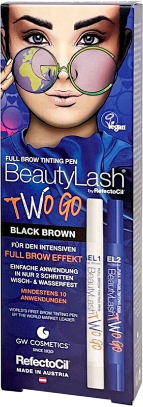 REFECTOCIL BeautyLash Full Brow Tinting Pen Two Go Black Brown REFECTOCIL BeautyLash Full Brow Tinting Pen Two Go Black Brown