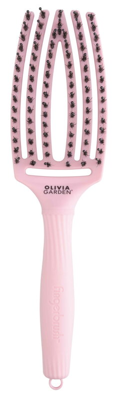 OLIVIA GARDEN Finger Brush Think Pink Jaipur Rose kefa na vlasy masážna 6-radová stredná OLIVIA GARDEN Finger Brush Think Pink Jaipur Rose kefa na vlasy masážna 6-radová stredná