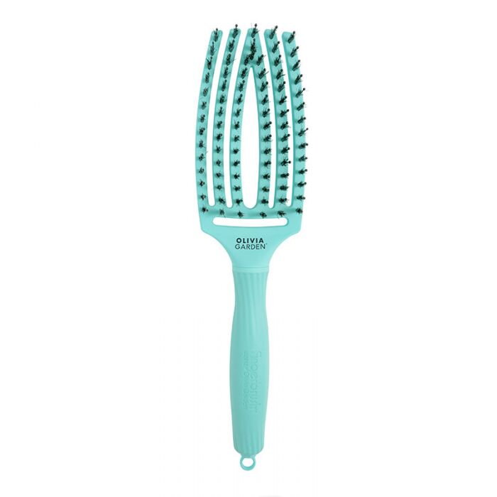 OLIVIA GARDEN Finger Brush Mint kefa na vlasy masážna 6-radová stredná OLIVIA GARDEN Finger Brush Mint kefa na vlasy masážna 6-radová stredná