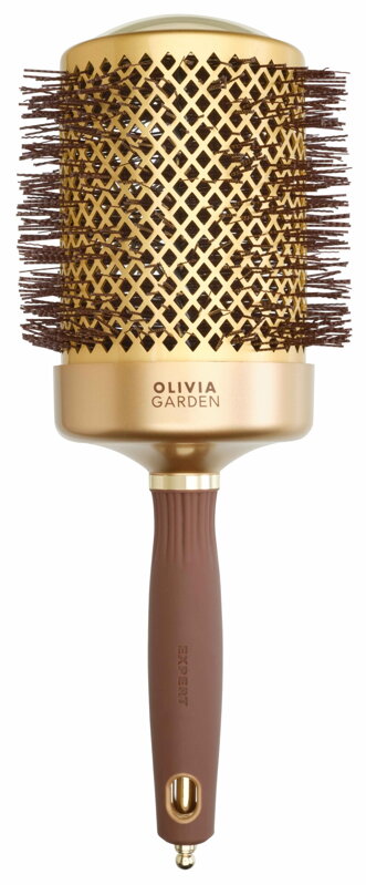 OLIVIA GARDEN 80 mm Expert BlowOut Shine Gold kefa na vlasy