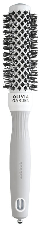 OLIVIA GARDEN 25 mm Expert BlowOut Shine White&amp;Gray kefa na vlasy