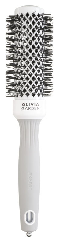 OLIVIA GARDEN 35 mm Expert BlowOut Shine White&Gray kefa na vlasy OLIVIA GARDEN 35 mm Expert BlowOut Shine White&Gray kefa na vlasy