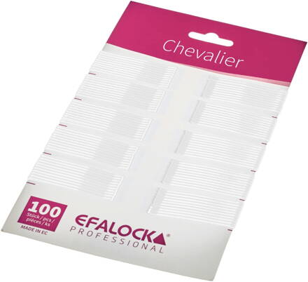 EFALOCK sponky Chevalier rovné 100 ks biele 5 cm