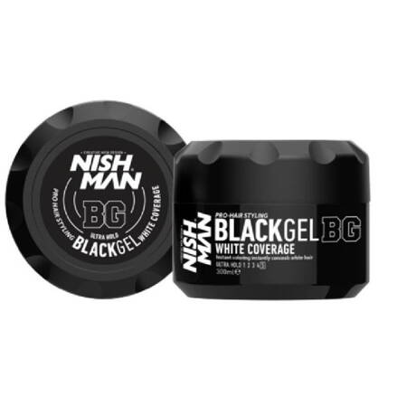 NISHMAN Black Gel White Coverage 300 ml