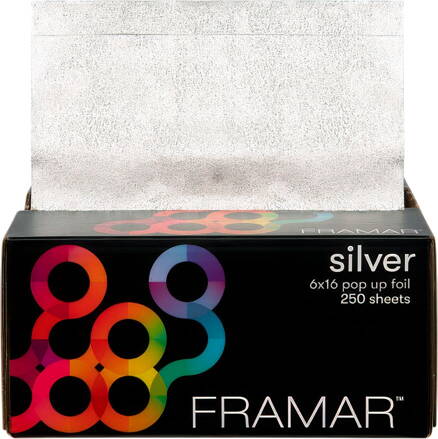 FRAMAR Pop Up Foil Silver alu-fólia so špeciálnym povrchom 250 listov šírka 6 cm x dĺžka 16 cm