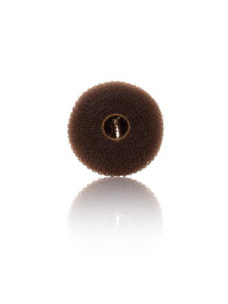 HAIR CARE vypchávka do drdolov priemer 11 cm hnedá