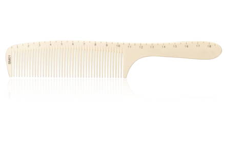 HAIR CARE hrebeň s rúčkou a mierkou 19,3 cm
