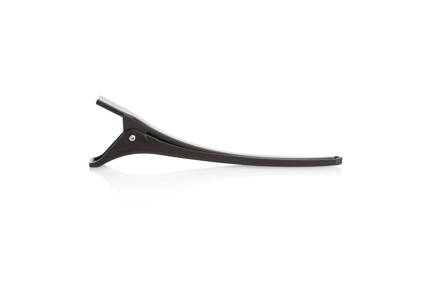HAIR CARE plastový štipec do vlasov 11,5 cm čierny - 12 ks