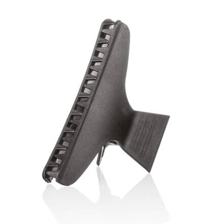 SALON PRO plastový štipec do vlasov motýlik 8 cm čierny - 12 ks
