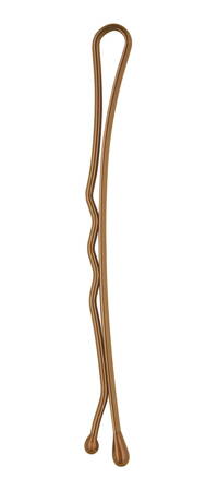 HAIR CARE sponky do vlasov zvlnené hnedné 5 cm - 20 ks