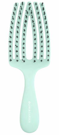 OLIVIA GARDEN Finger Brush Mini Mint kefa na vlasy masážna 6-radová malá
