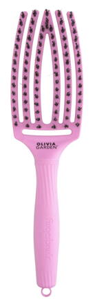 OLIVIA GARDEN Finger Brush Think Pink Tokyo kefa na vlasy masážna 6-radová stredná