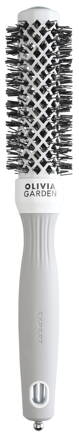 OLIVIA GARDEN 25 mm Expert BlowOut Shine White&Gray kefa na vlasy