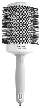 OLIVIA GARDEN 65 mm Expert BlowOut Shine White&Gray kefa na vlasy