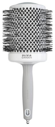 OLIVIA GARDEN Expert BlowOut Shine White&Gray kefa na vlasy 80 mm