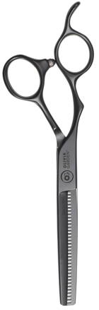 OLIVIA GARDEN Silk Cut 6,35&quot; Matt Black efilačné ľavácke kadernícke nožnice 35 zubov