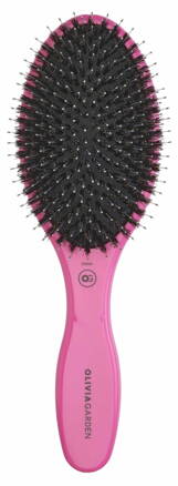 OLIVIA GARDEN Expert Care Oval kefa na vlasy oválna diviak / nylon ružová